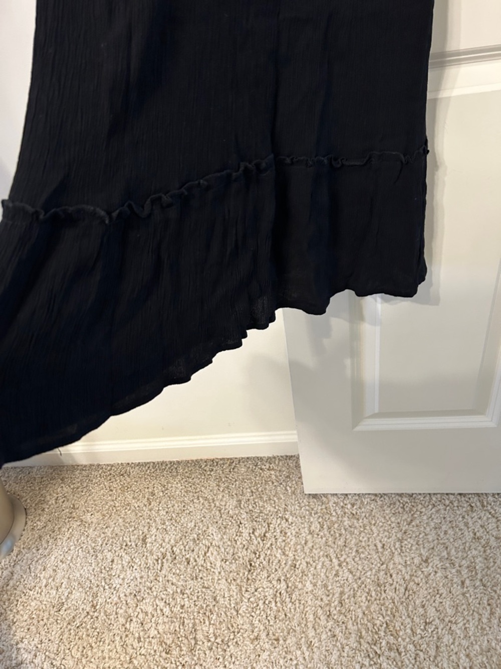 Black Crochet Bodice Midi Sundress by Indulge - Picture 4 of 7